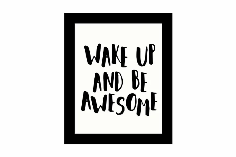 Taulu Sayings kehyksellä Monivärinen, 23,5x28,5 cm