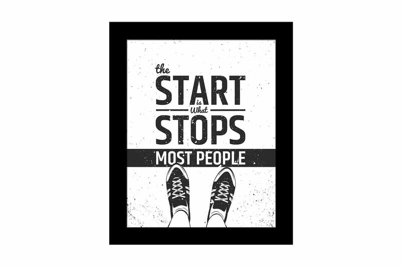 Taulu Sayings kehyksellä Monivärinen, 23,5x28,5 cm