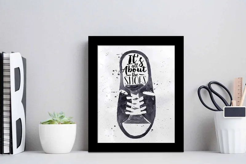 Taulu Sayings kehyksellä Monivärinen - 23,5x28,5 cm - Sisustustuotteet - Taulu & taide