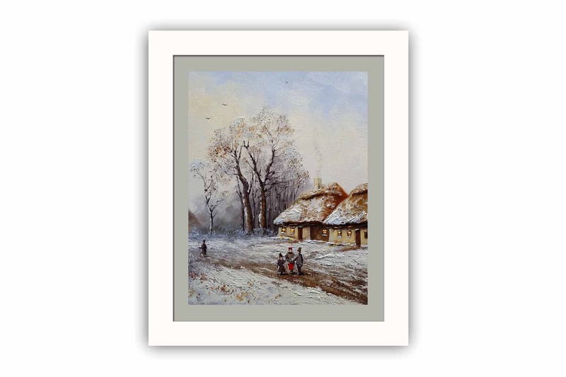 Taulu Scenic kehyksellä Monivärinen - 23,5x28,5 cm - Sisustustuotteet - Taulu & taide