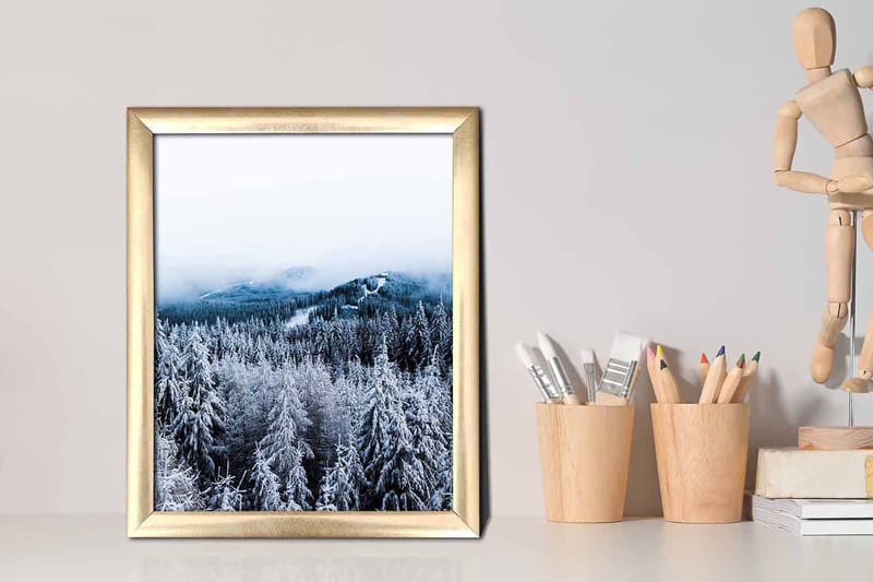 Taulu Scenic kehyksellä Monivärinen - 23,5x28,5 cm - Sisustustuotteet - Taulu & taide