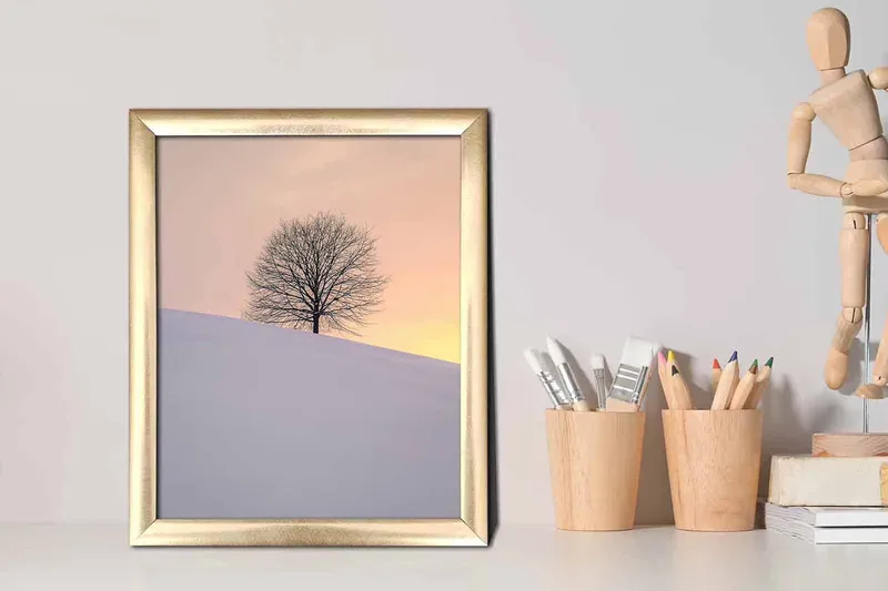 Taulu Scenic kehyksellä Monivärinen - 23,5x28,5 cm - Sisustustuotteet - Taulu & taide