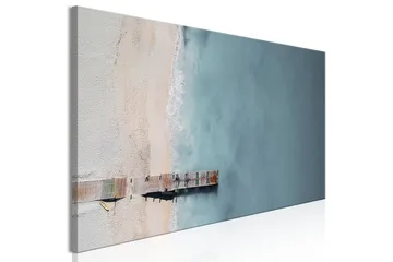 Taulu Sea and Wooden Bridge (1 Part) Narrow Grey 120x40 - Artgeist sp. z o. o. - Sisustustuotteet - Taulu & taide - Canvas-taulu