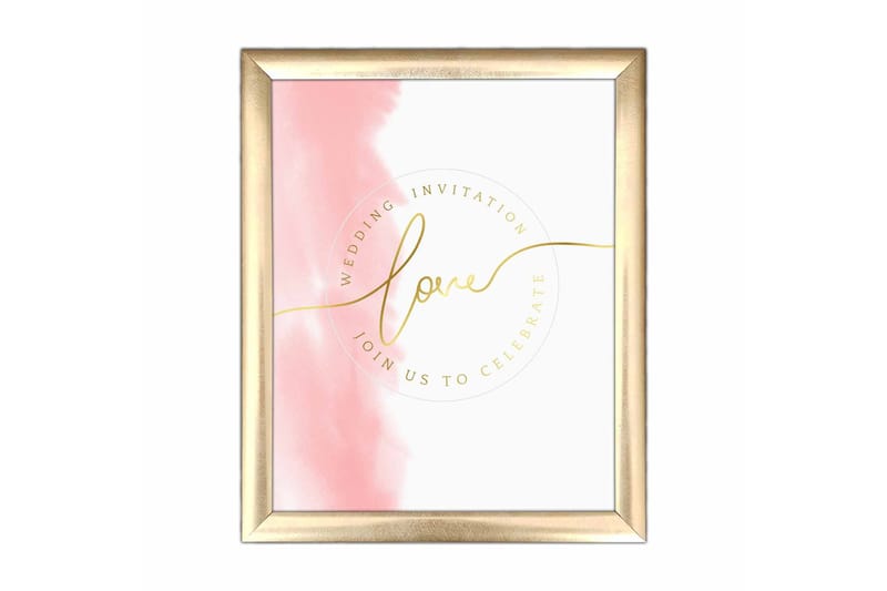 Taulu Sign kehyksellä Monivärinen, 23,5x28,5 cm