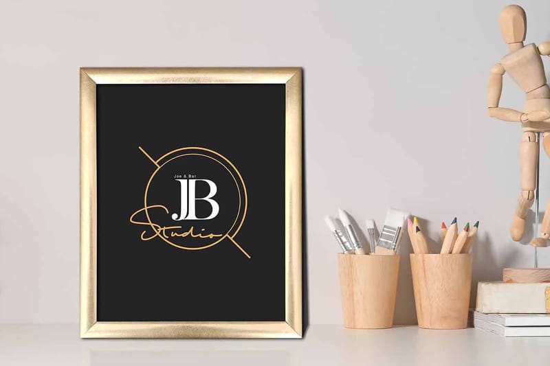 Taulu Sign kehyksellä Monivärinen - 23,5x28,5 cm - Sisustustuotteet - Taulu & taide