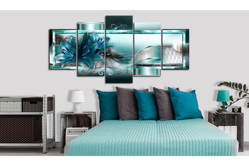 Taulu Sky Blue Lilies 200x100 - Artgeist sp. z o. o. - Sisustustuotteet - Taulu & taide - Canvas-taulu