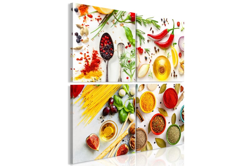 Taulu Spices Of The World 4 Parts 80x80, Artgeist sp. z o. o.