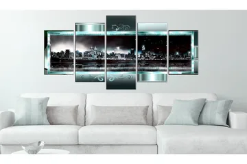 Taulu Turquoise New York Starry Night 100x50 - Artgeist sp. z o. o. - Sisustustuotteet - Taulu & taide - Canvas-taulu