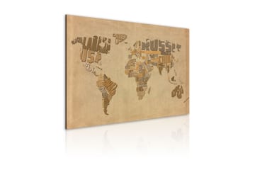 Taulu Vanha maailman kartta 120x80