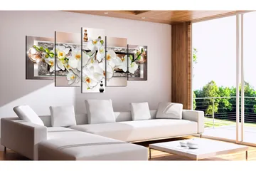 Taulu White Abstract Orchid 100x50 - Artgeist sp. z o. o. - Sisustustuotteet - Taulu & taide - Canvas-taulu