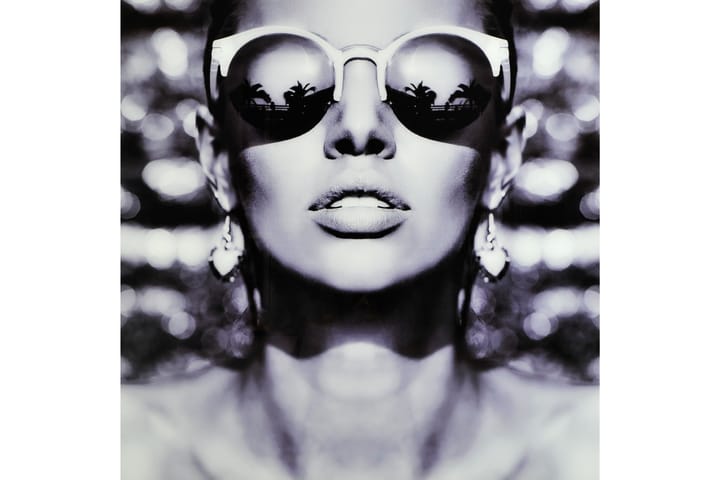 Taulu Woman with sunglasses - 120x120 cm - Taulu & taide