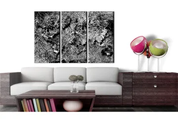 Taulu World Map Grey Thread 90x60 - Artgeist sp. z o. o. - Sisustustuotteet - Taulu & taide - Canvas-taulu
