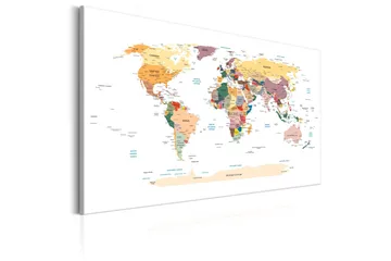 Taulu World Map: Travel Around the World 60x40 - Artgeist sp. z o. o. - Sisustustuotteet - Taulu & taide - Canvas-taulu