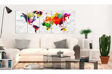 Taulu World On Paper 225x90 - Artgeist sp. z o. o. - Sisustustuotteet - Taulu & taide - Canvas-taulu
