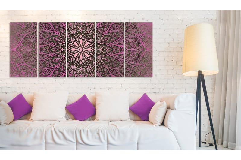 Taulu Pink Mandala 225x90 - Artgeist sp. z o. o. - Sisustustuotteet - Taulu & taide - Canvas-taulu