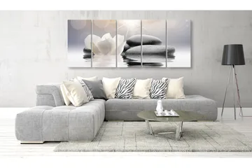 Taulu Pebbles In Water 5 Parts Narrow 225x90 - Artgeist sp. z o. o. - Sisustustuotteet - Taulu & taide - Canvas-taulu