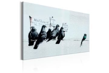 Tavla Protesting Birds by Banksy 60x40 - Sisustustuotteet - Taulu & taide - Canvas-taulu