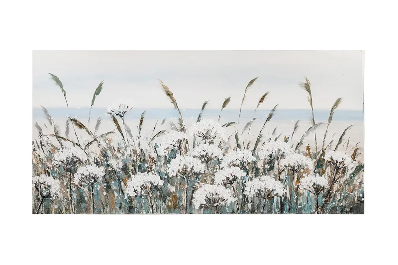 Valkoiset peltokukat Öljyvärimaalaus, undefined