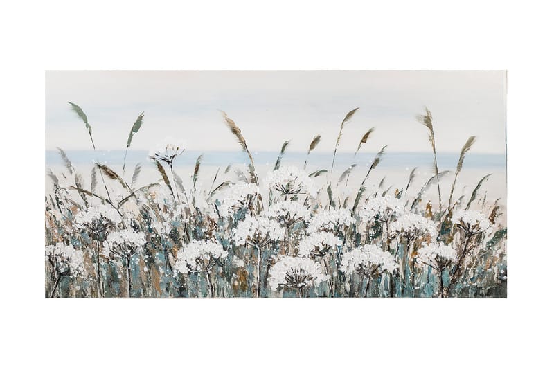 Valkoiset peltokukat Öljyvärimaalaus, undefined