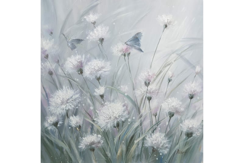 Voikukat Öljymaalaus 60x60cm - Sisustustuotteet - Taulu & taide - Öljymaalaus
