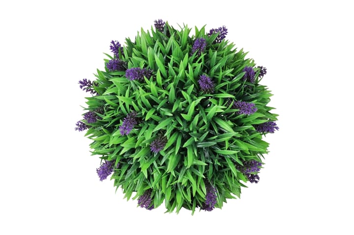 Kahden Puksipuupallon sarja laventelilla 36 cm - Vihreä - Tekokasvit - Parvekekukat