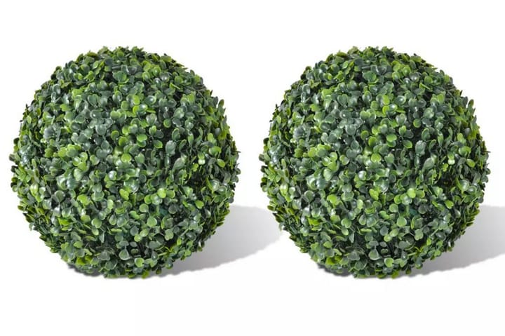 Puksipuupallot 2 kpl tekokasvi 35 cm - Vihreä - Tekokasvit - Parvekekukat