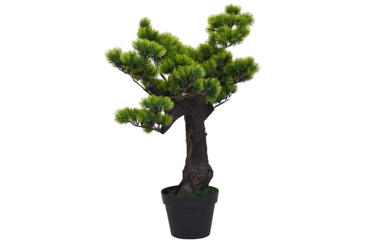 Tekokasvi bonsaipuu mänty ruukulla 75 cm vihreä - Vihreä - Tekokasvit - Parvekekukat