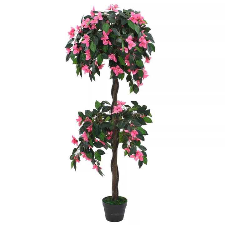 Tekokasvi ruukulla alppiruusu 155cm vihreä & vaaleanpunainen - Vihreä - Tekokasvit - Parvekekukat