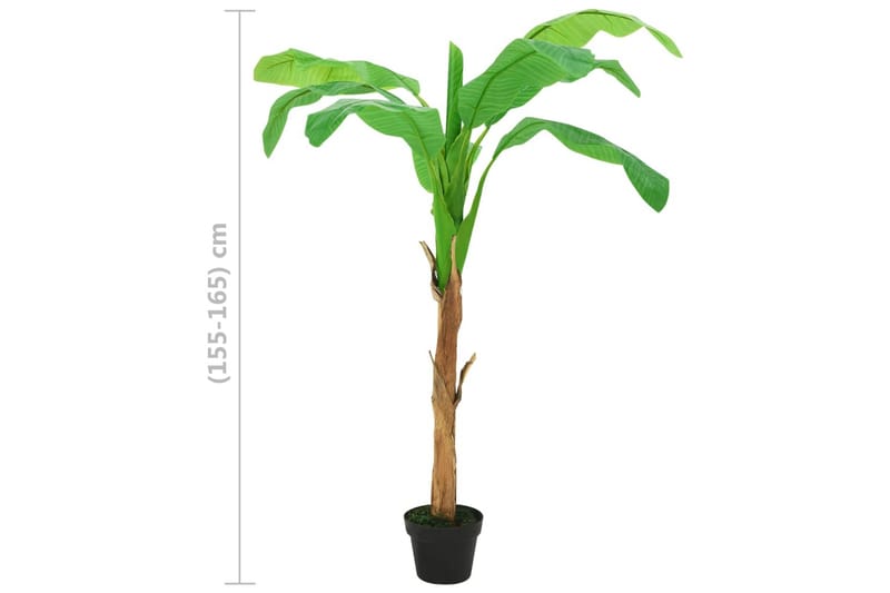 Tekokasvi ruukulla banaanipuu 165 cm vihreä - Vihreä - Sisustustuotteet - Tekokasvit