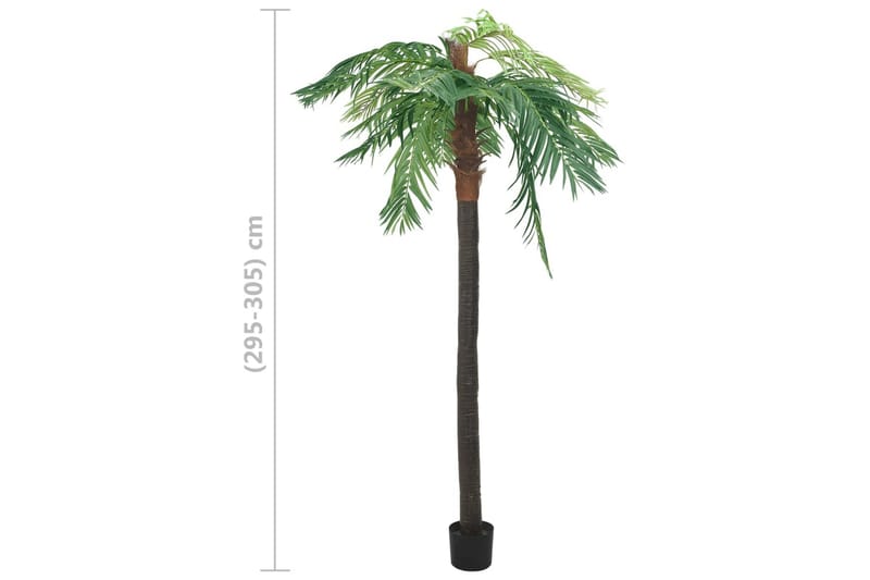 Tekokasvi taatelipalmu ruukulla 305 cm vihreä - Vihreä - Sisustustuotteet - Tekokasvit