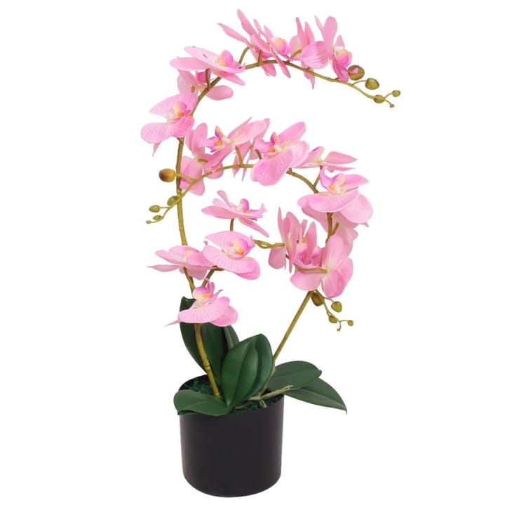 Tekokukka ruukulla orkidea 65 cm vaaleanpunainen - Monivärinen - Parvekekukat - Tekokasvit