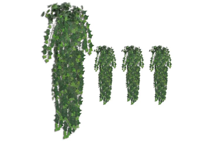 Tekomurattipensaat 4 kpl vihreä 90 cm - Tekokasvit - Parvekekukat