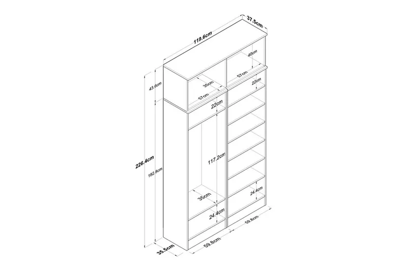 Thaven Taontayksityiskohta - Pähkinä/Valkoinen - Sisustustuotteet - Sisustusesineet