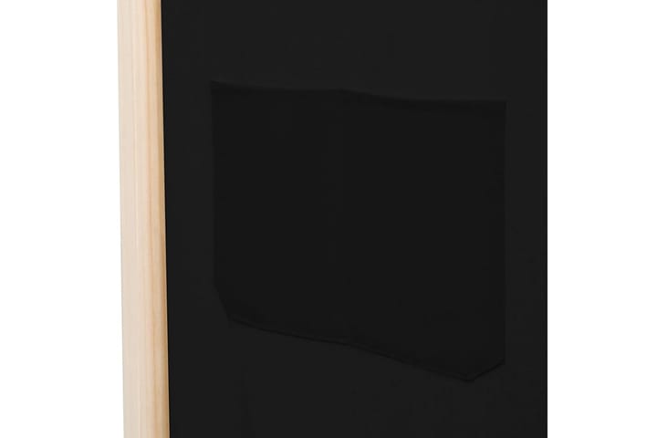 3-Paneelinen Tilanjakaja musta 120x170x4 cm kangas - Musta - Sermiseinä - Tilanjakaja & sermi