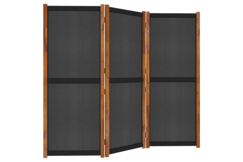 3-paneelinen tilanjakaja musta 210x180 cm - Musta - Sisustustuotteet - Tilanjakaja & sermi