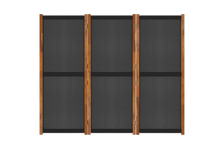 3-paneelinen tilanjakaja musta 210x180 cm - Musta - Sermiseinä - Tilanjakaja & sermi