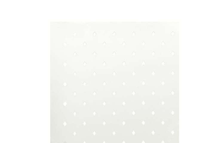 5-Paneelinen tilanjakaja 200x180 cm valkoinen teräs - Tilanjakaja & sermi - Taittuva sermi