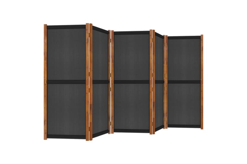 5-paneelinen tilanjakaja musta 350x180 cm - Musta - Sisustustuotteet - Tilanjakaja & sermi