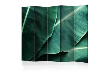 Kadira taitettava tilanjakaja 172x225 cm banaaninlehdillä kangasta - Vihreä - Sisustustuotteet - Tilanjakaja & sermi