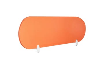Skiljevägg för skrivbord Beliani Sparky Orange, 160x1x40 cm Orange - Sisustustuotteet - Tilanjakaja & sermi