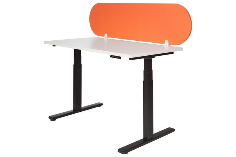 Skiljevägg för skrivbord Beliani Sparky Orange, 160x1x40 cm Orange - Sisustustuotteet - Tilanjakaja & sermi