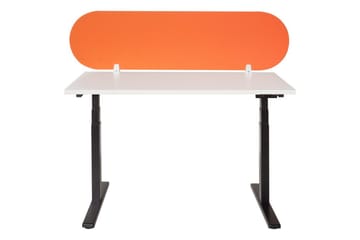Skiljevägg för skrivbord Beliani Sparky Orange, 160x1x40 cm Orange - Sisustustuotteet - Tilanjakaja & sermi