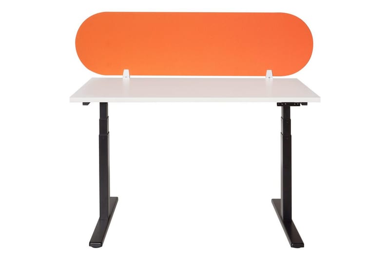 Skiljevägg för skrivbord Beliani Sparky Orange, 160x1x40 cm Orange - Sisustustuotteet - Tilanjakaja & sermi