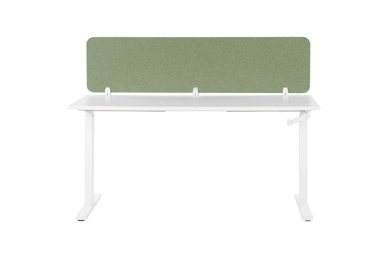 Skiljevägg för skrivbord Beliani Wally Beige, 130x2x40 cm Green 180x2x40 cm - Sisustustuotteet - Tilanjakaja & sermi