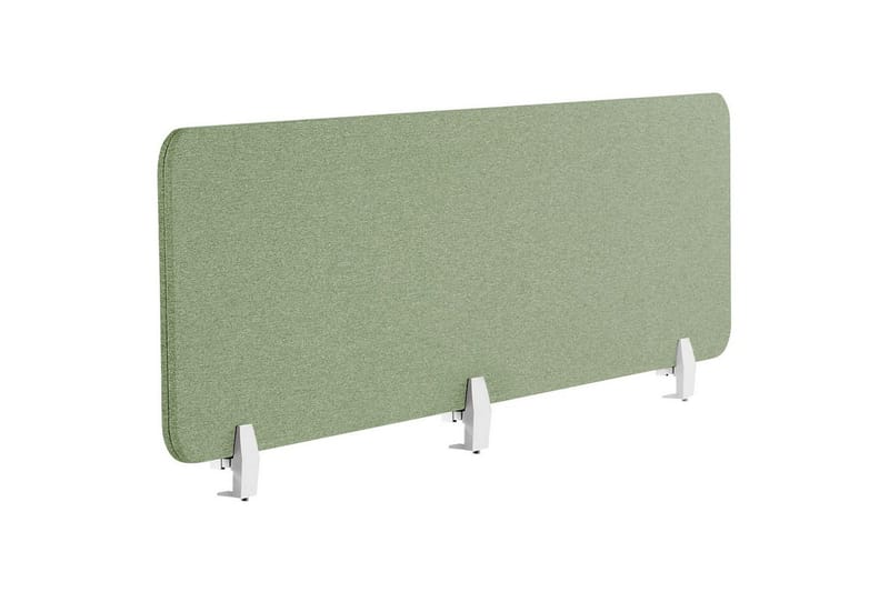 Skiljevägg för skrivbord Beliani Wally Beige, 130x2x40 cm Green 180x2x40 cm, undefined
