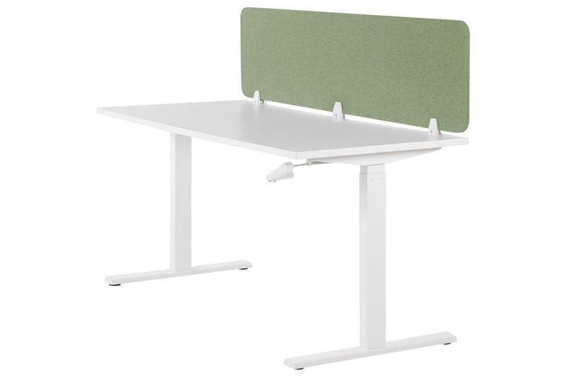 Skiljevägg för skrivbord Beliani Wally Beige, 130x2x40 cm Green 180x2x40 cm - Sisustustuotteet - Tilanjakaja & sermi