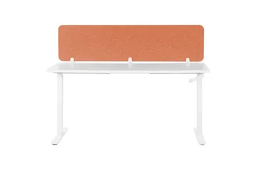 Skiljevägg för skrivbord Beliani Wally Beige, 130x2x40 cm Red 180x2x40 cm - Sisustustuotteet - Tilanjakaja & sermi