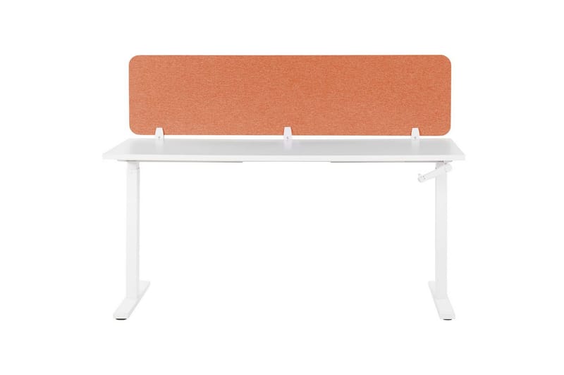 Skiljevägg för skrivbord Beliani Wally Beige, 130x2x40 cm Red 180x2x40 cm - Sisustustuotteet - Tilanjakaja & sermi