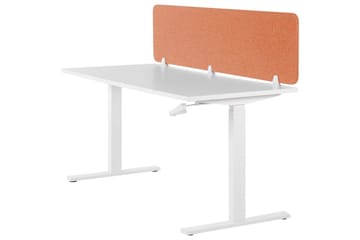 Skiljevägg för skrivbord Beliani Wally Beige, 130x2x40 cm Red 180x2x40 cm - Sisustustuotteet - Tilanjakaja & sermi