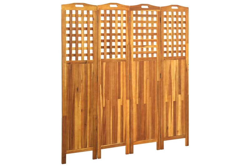 Tilanjakaja 4-osainen 161x2x170 cm Akaasia - Ruskea - Sisustustuotteet - Tilanjakaja & sermi - Sermiseinä